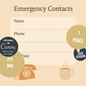 Journal Sheet - Emergency Contacts