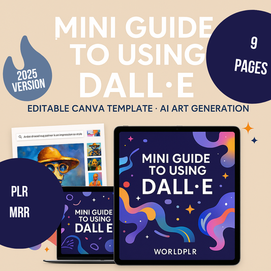 Mini Guide to Using DALL-E Editable Canva Template  AI Art Generation