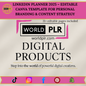 LinkedIn Planner 2025 – Editable Canva Template for Personal Branding & Content Strategy