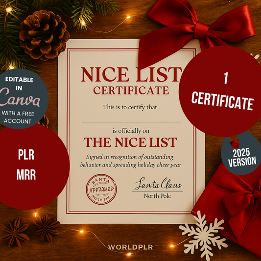 Nice List Certificate