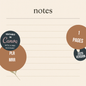 Notes Journal Sheet