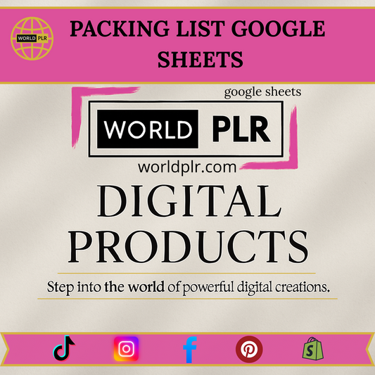 Packing List Google Sheets