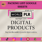 Packing List Google Sheets