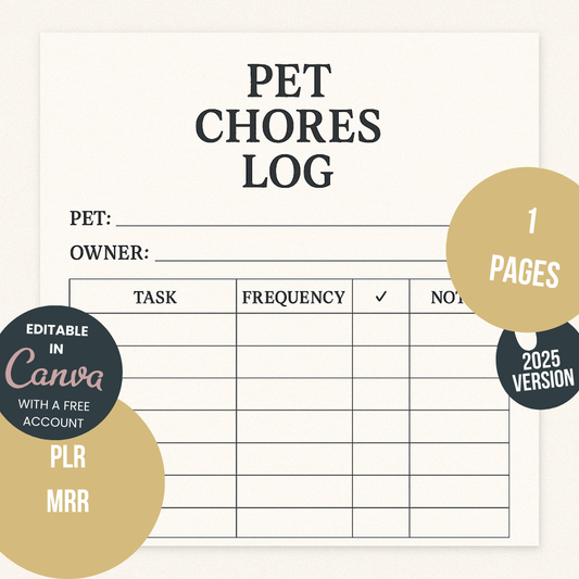 Pet Chores Log
