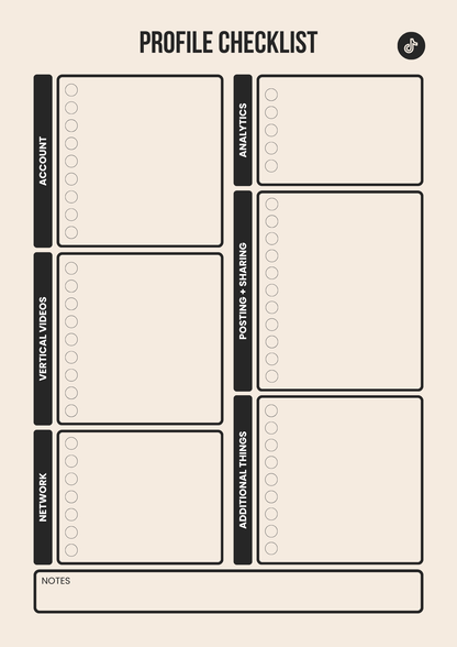 TikTok Content Planner Template Printable TikTok Post Scheduler | Digital Organizer for Creators