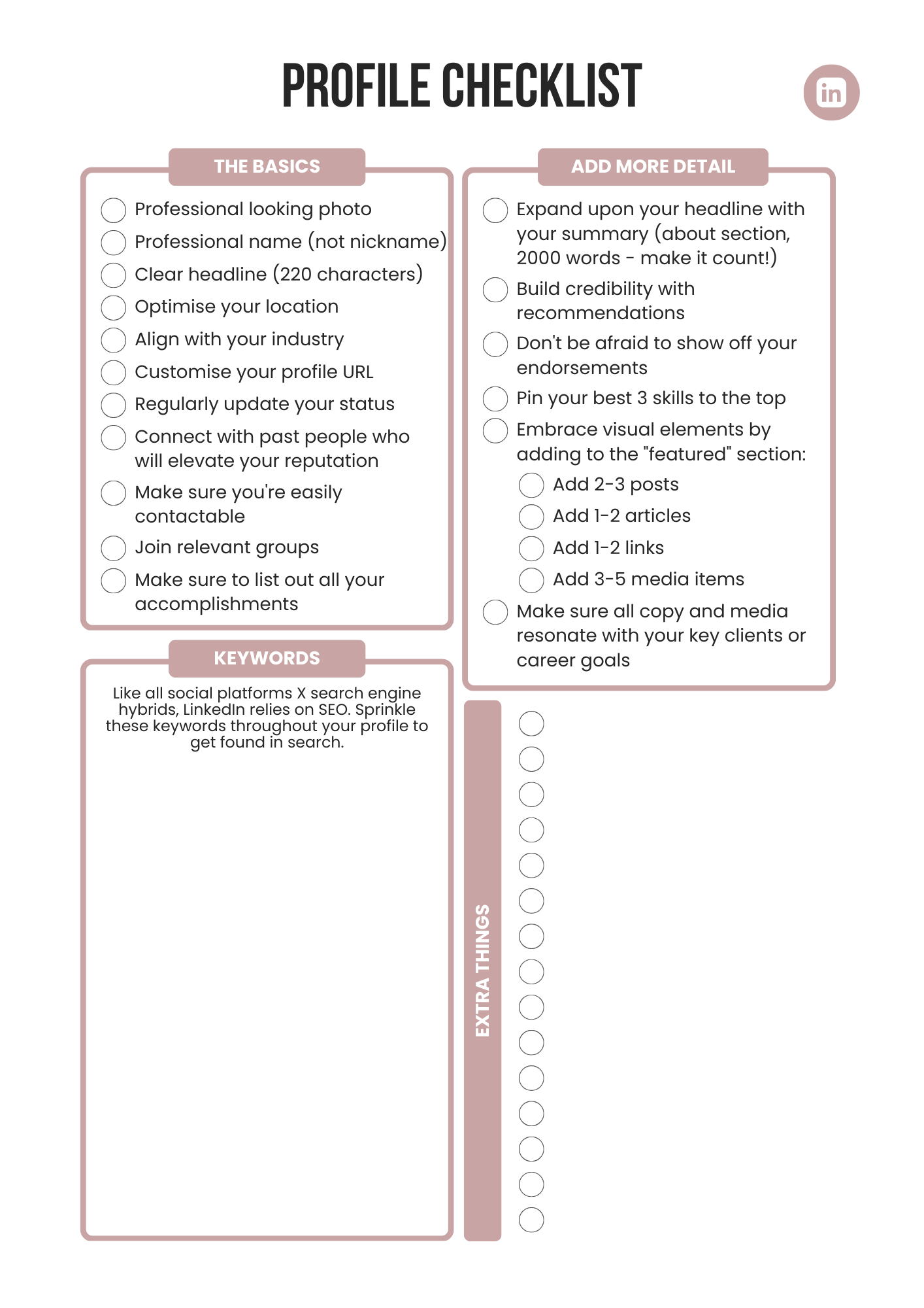 LinkedIn Planner 2025 – Editable Canva Template for Personal Branding & Content Strategy
