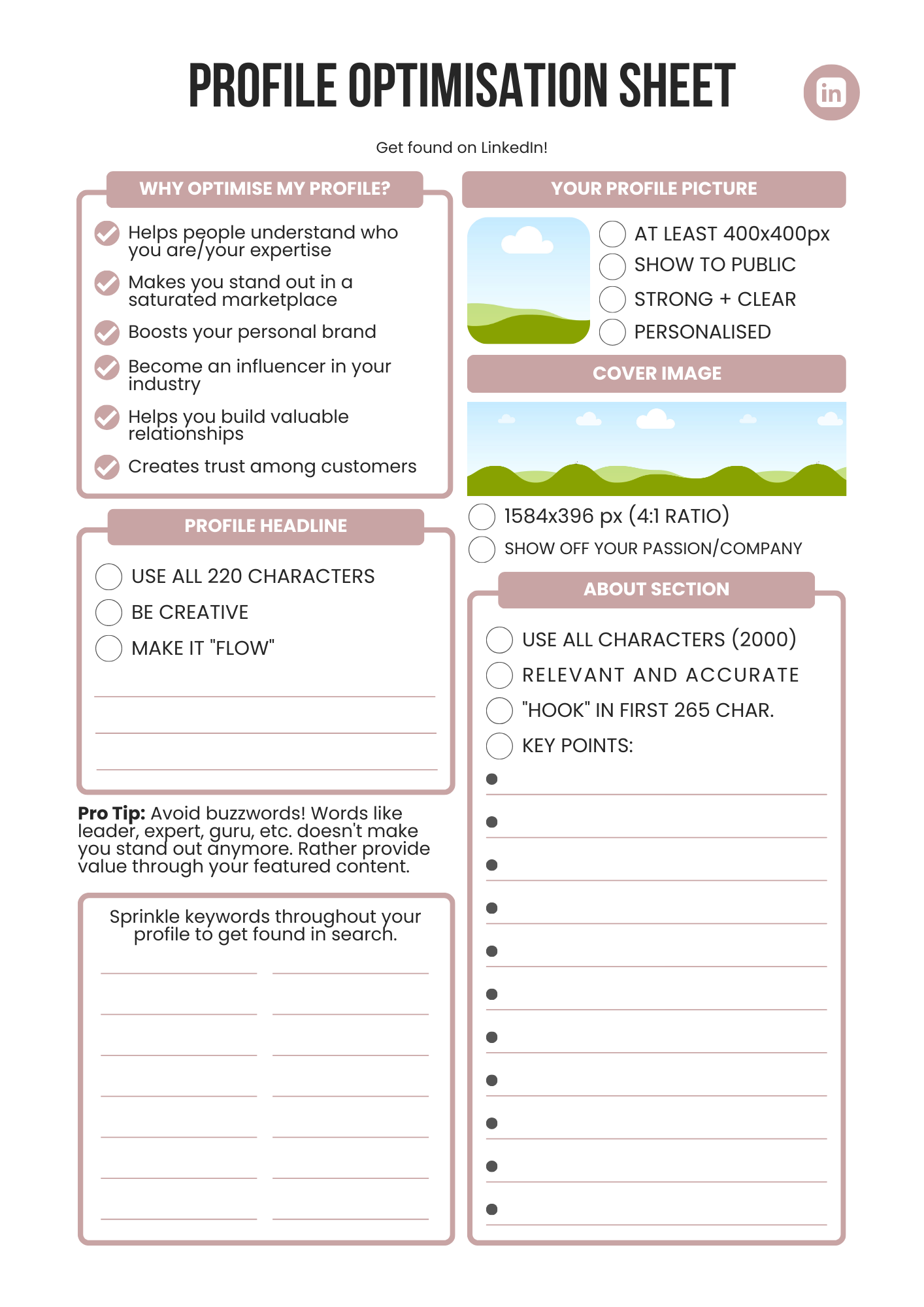 LinkedIn Planner 2025 – Editable Canva Template for Personal Branding & Content Strategy