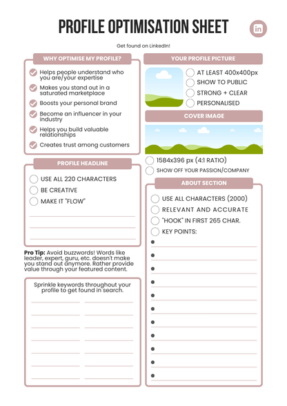 LinkedIn Planner 2025 – Editable Canva Template for Personal Branding & Content Strategy
