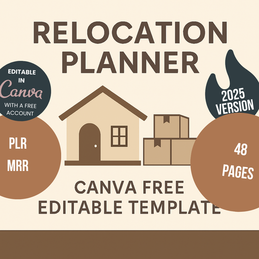 Relocation Planner Canva Free Editable Template