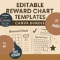 Reward Charts Bundle Canva Free Editable Template
