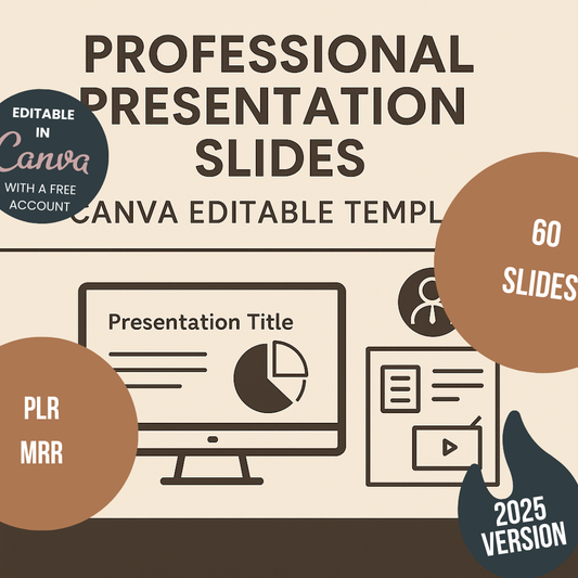 SlideDeck Presentation Editable Canva Template for Professional Business Use