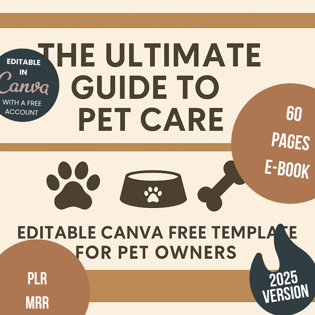 The Ultimate Guide to Pet Care Editable Canva Free Template for Pet Owners