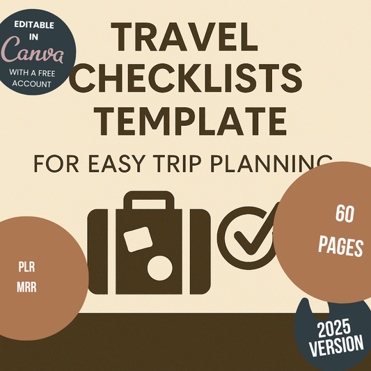 Travel Checklists Template for Easy Trip Planning