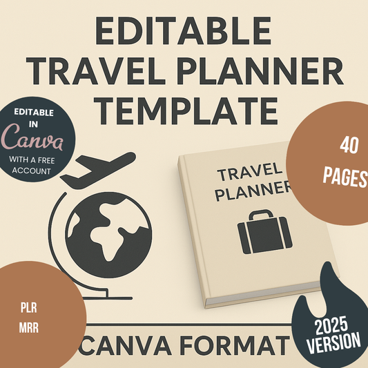 Travel Planner Canva Free Editable Template