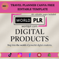 Travel Planner Canva Free Editable Template