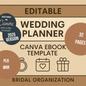 Wedding Planner Editable Canva Template for Bridal Organization