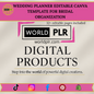 Wedding Planner Editable Canva Template for Bridal Organization