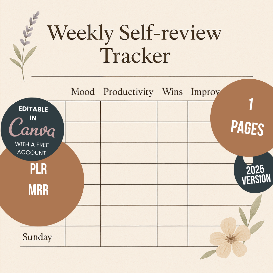 Weekly Self Review Tracker