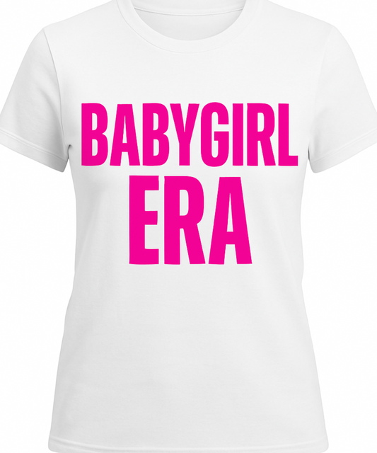 Babygirl Era Y2K Cloth T-Shirt Trendy Statement Tee for Women, Bold Aesthetic 2000s Style